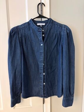 FRAME Denim Button-Up Blouse